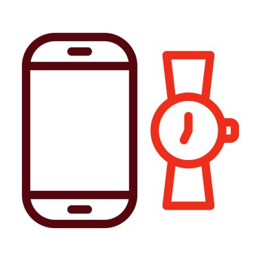 Kişisel ve Ticari Kullanım İçin Aksesuarlar Kalın Çizgi İki Renk Simgeleri