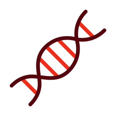 Kişisel ve Ticari Kullanım İçin Genetik Vektör Kalın Çizgisi İki Renk Simgesi