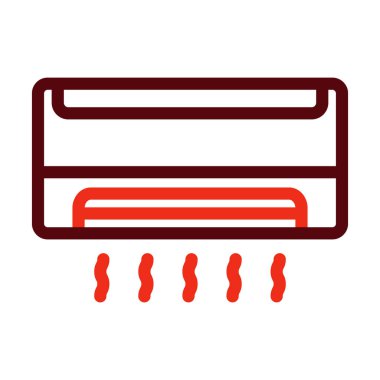 Kişisel ve Ticari Kullanım İçin Ac Vektör Kalın Çizgisi İki Renk Simgesi