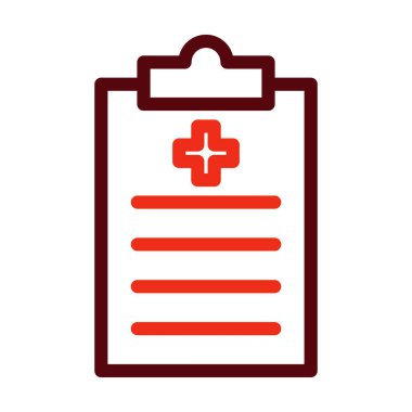 Kişisel ve ticari kullanım için Pano Vektör Kalın Çizgisi İki Renk Simgesi