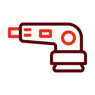 Kişisel ve ticari kullanım için Sander Vektör Kalın Çizgisi İki Renk Simgesi