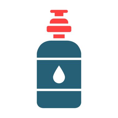 Kişisel ve ticari kullanım için Su Şişesi Vektörü Sembolü İki Renk Simgesi