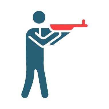 Kişisel ve ticari kullanım için Çekim Vektörü Sembolü İki Renk Simgesi