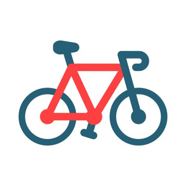 Kişisel ve ticari kullanım için Fixie Vektör Kabartma İki Renk Simgesi