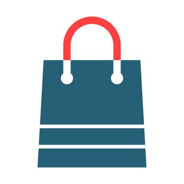 Alışveriş Torbaları Vektör Kabartması Kişisel ve Ticari Kullanım İçin İki Renk Simgesi