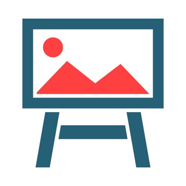 Kişisel ve ticari kullanım için Boyama Vektörü Sembolü İki Renk Simgesi