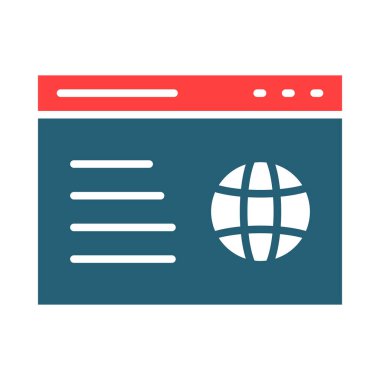 Website Vector Glyph Two Color Icon For Personal And Commercial Use