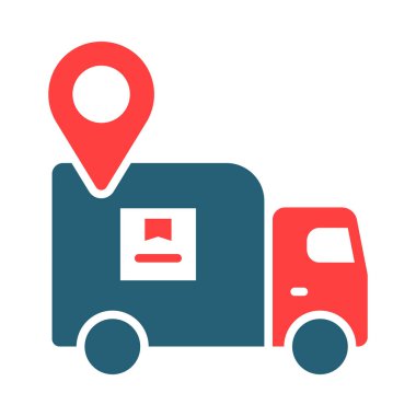 Tracking Vector Glyph Two Color Icon For Personal And Commercial Use