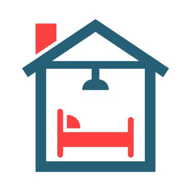 Kişisel ve ticari kullanım için Yaşayan Vektör Sembolü İki Renk Simgesi