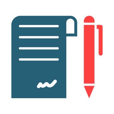 Agreement Vector Glyph Two Color Icon For Personal And Commercial Use