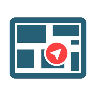 Kişisel ve ticari kullanım için Sokak Görünümü Vektörü Sembolü İki Renk Simgesi