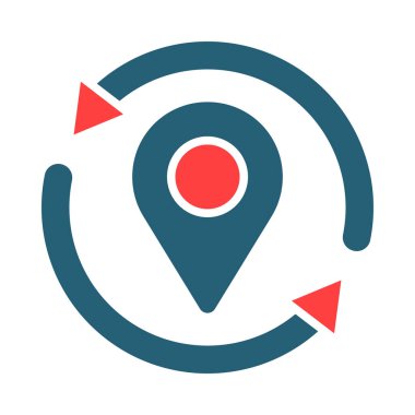 Kişisel ve ticari kullanım için Konum Vektör Sembolünü Tazele