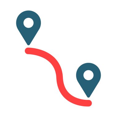 Kişisel ve Ticari Kullanım İçin Nokta Belirtileri Vektör Sembolü İki Renk Simgesi