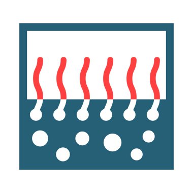 Kişisel ve ticari kullanım için Monolayer Vektör Sembolü İki Renk Simgesi