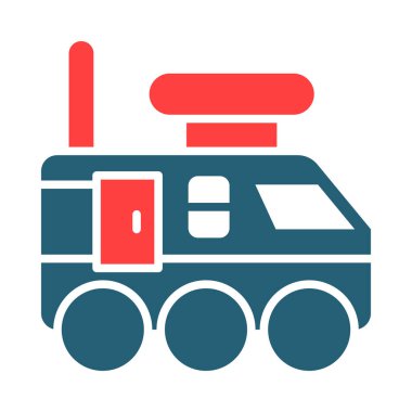 Kişisel ve ticari kullanım için Koloni Taşıyıcı Vektör Sembolü İki Renk Simgesi