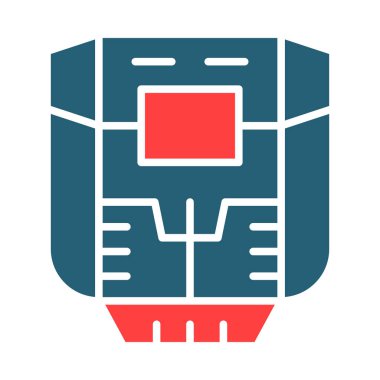 Kişisel ve ticari kullanım için Kriyojenik Oda Vektör Sembolü İki Renk Simgesi