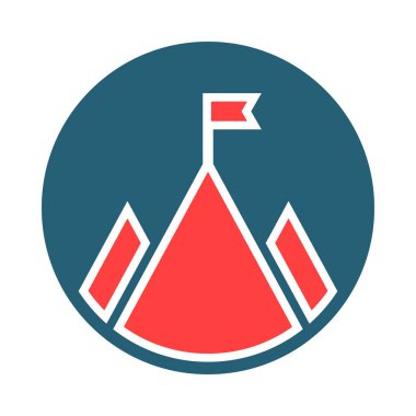 Kişisel ve ticari kullanım için Görev Vektörü Sembolü İki Renk Simgesi