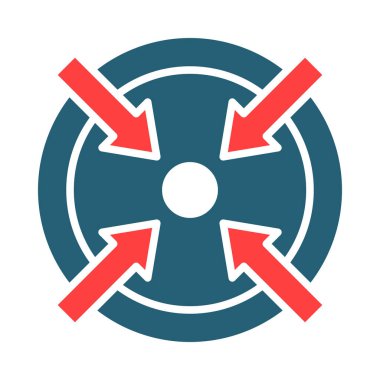 Kişisel ve Ticari Kullanım İçin Mavi Bölge Vektör Sembolü İki Renk Simgesi