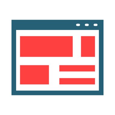 Kişisel ve Ticari Kullanım için Mockup Vektör Kabartma İki Renk Simgesi