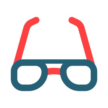 Kişisel ve ticari kullanım için Güneş Gözlüğü Vektör Sembolü İki Renk Simgesi