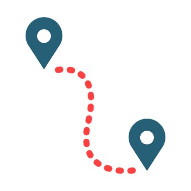 Kişisel ve ticari kullanım için hedef vektör sembolü iki renk simgesi