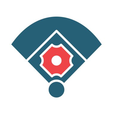 Kişisel ve Ticari Kullanım İçin Dış Alan Vektörü Sembolü İki Renk Simgesi