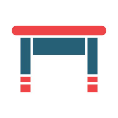 Kişisel ve ticari kullanım için Tablo Vektörü Kabartma İki Renk Simgesi