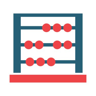 Kişisel ve ticari kullanım için Abaküs Vektör Sembolü İki Renk Simgesi