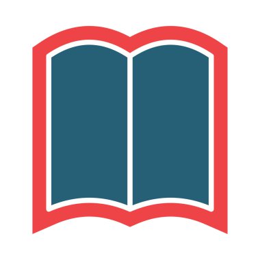 Kişisel ve ticari kullanım için Kitap Vektörü Sembolü İki Renk Simgesi