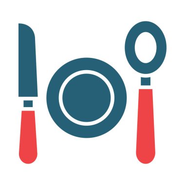 Kişisel ve ticari kullanım için Menü Vektörü Kabartma İki Renk Simgesi