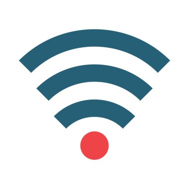 Kişisel ve ticari kullanım için İnternet Bağlantı Vektörü Kabartma İki Renk Simgesi