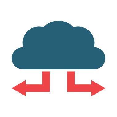 Kişisel ve Ticari Kullanım İçin Dağıtım Vektörü İki Renk Simgesi