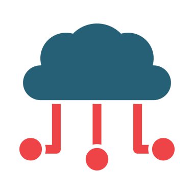 Kişisel ve ticari kullanım için Bulut Sıkıştırma Vektör Sembolü İki Renk Simgesi