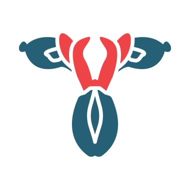 Kişisel ve ticari kullanım için İris Vektörü Sembolü İki Renk Simgesi