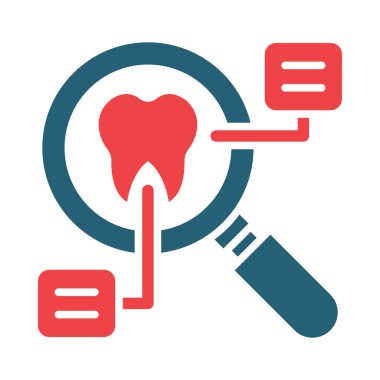 Kişisel ve Ticari Kullanım İçin Analiz Vektörü İki Renk Simgesi