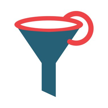 Kişisel ve ticari kullanım için Huni Vektör Kabartma İki Renk Simgesi