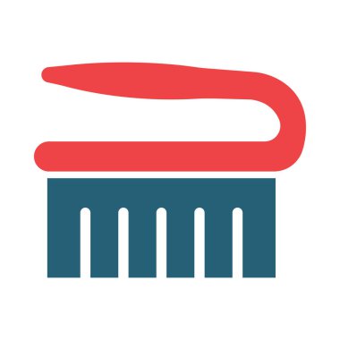 Kişisel ve ticari kullanım için Fırça Vektörü Kabartma İki Renk Simgesi