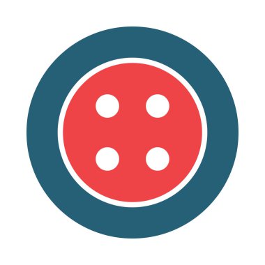 Kişisel ve ticari kullanım için Düğme Vektörü Kabartma İki Renk Simgesi