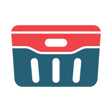 Kişisel ve ticari kullanım için Sandık Vektörü Kabartma İki Renk Simgesi