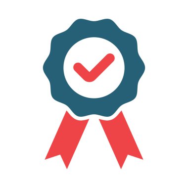 Kişisel ve ticari kullanım için Güvenilirlik Vektörü Sembolü İki Renk Simgesi