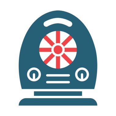 Kişisel ve ticari kullanım için Isıtıcı Vektörü Sembolü İki Renk Simgesi