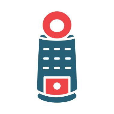 Kişisel ve ticari kullanım için Hava Temizleyici Vektör Sembolü İki Renk Simgesi