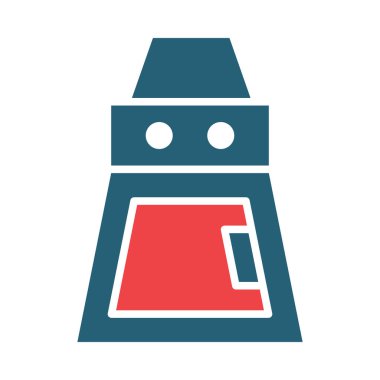 Kişisel ve ticari kullanım için Elektrikli Fırın Vektör Sembolü İki Renk Simgesi