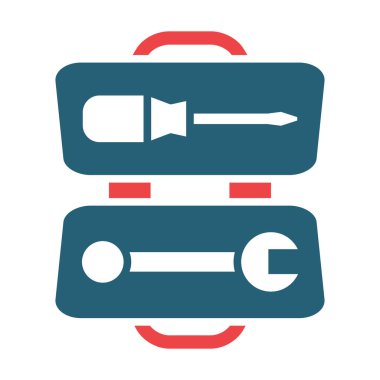 Kişisel ve Ticari Kullanım İçin Araç Kutusu Vektör Sembolü İki Renk Simgesi