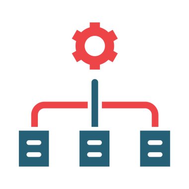 Kişisel ve Ticari Kullanım İçin Çalışma Akımı Vektör Sembolü İki Renk Simgesi