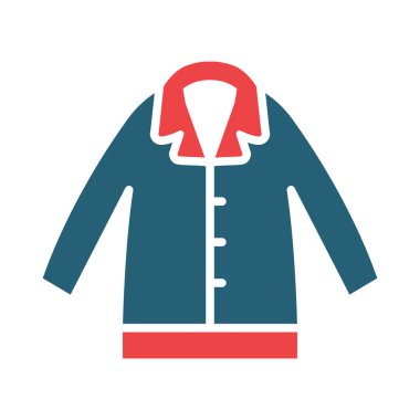 Kişisel ve ticari kullanım için kat vektörü kabartma simgesi iki renk simgesi