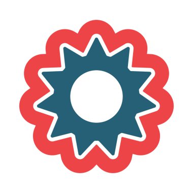 Kişisel ve ticari kullanım için Ay Pastası Vektörü Sembolü İki Renk Simgesi