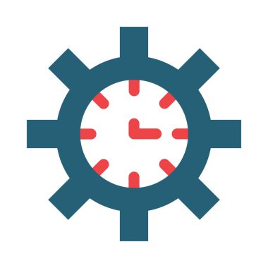 Kişisel ve Ticari Kullanım İçin Zaman İyimser Vektör Sembolü İki Renk Simgesi