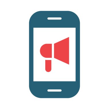 Kişisel ve ticari kullanım için Web Sitesi Tanıtım Vektörü Glyph İki Renk Simgesi