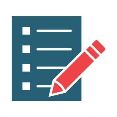 Kişisel ve Ticari Kullanım İçin Gündem Vektörü Sembolü İki Renk Simgesi